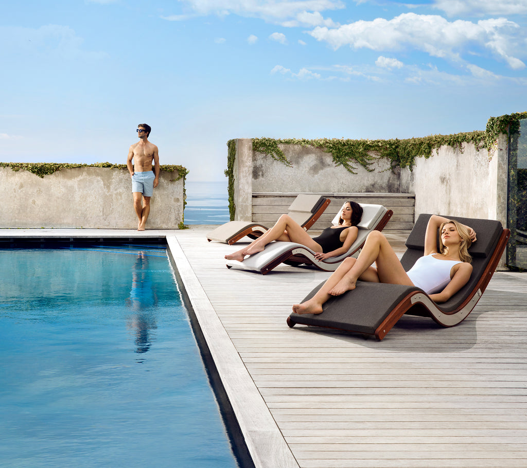 Luxury Outdoor Chaise Lounges Modern Sun Lounger Lujo NZ Lujo New Zealand