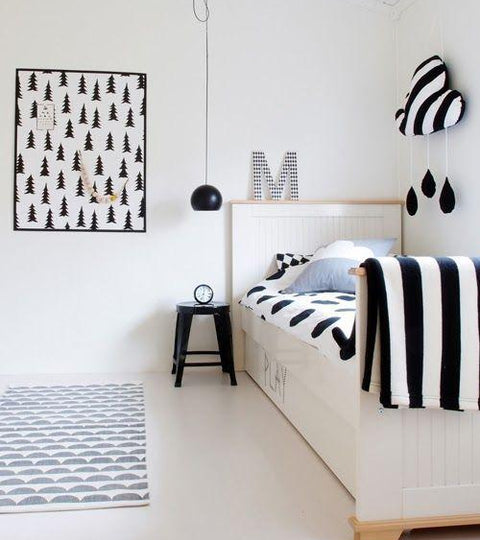 Monochrome kids bedroom cheap